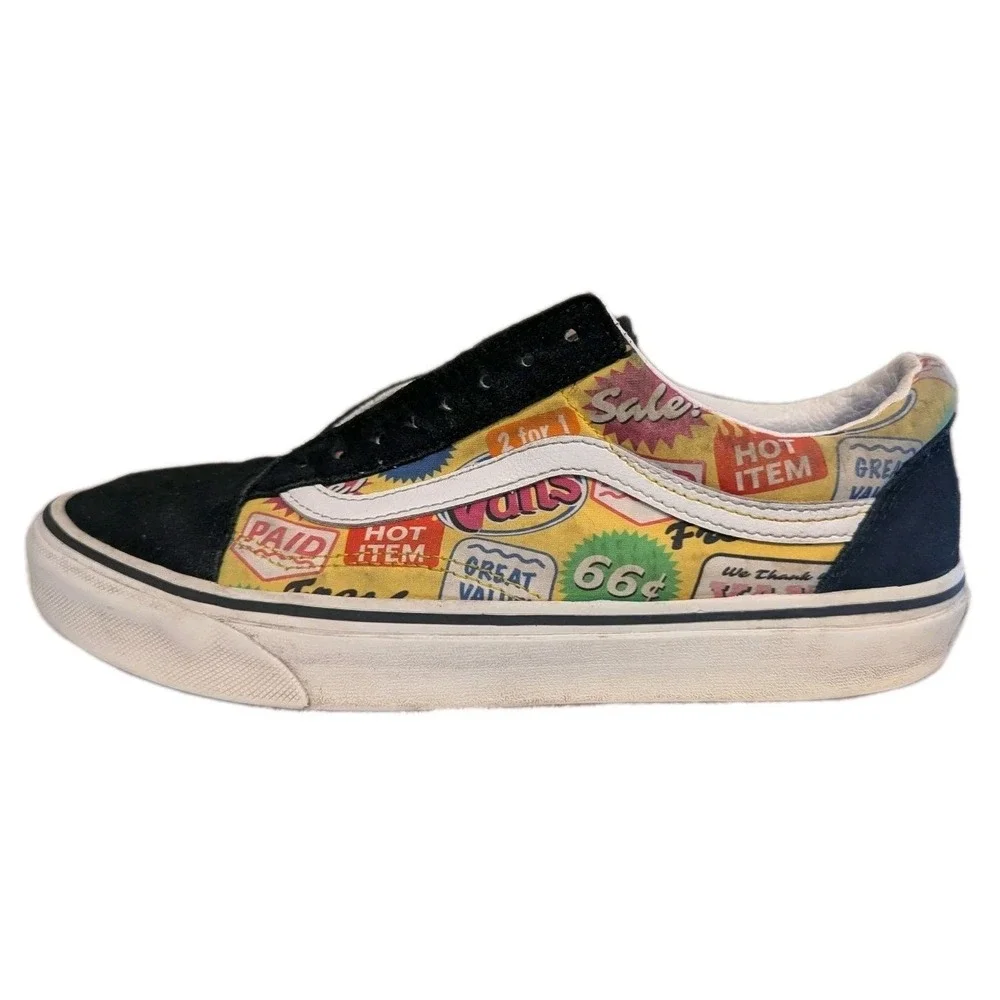 Retired Vans‎ Men 7.5/Women 9 Old Skool Retro Mart Yellow Signage VN0A3WKT4RR